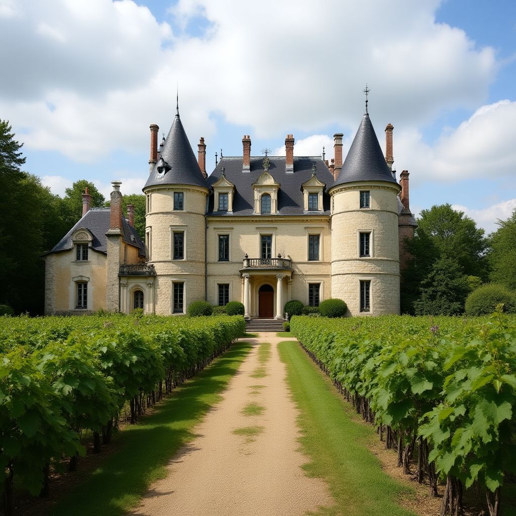 Château viticole en Bourgogne