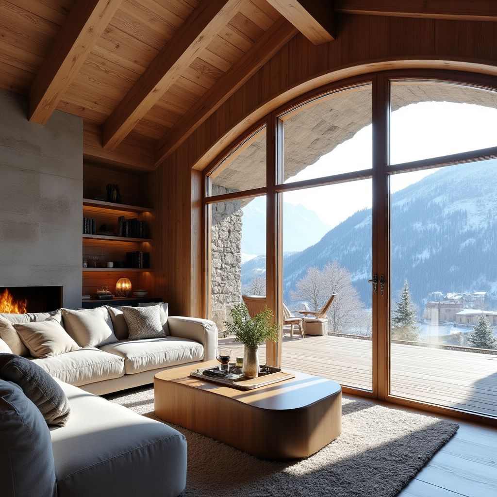 Chalet de luxe dans les Alpes françaises